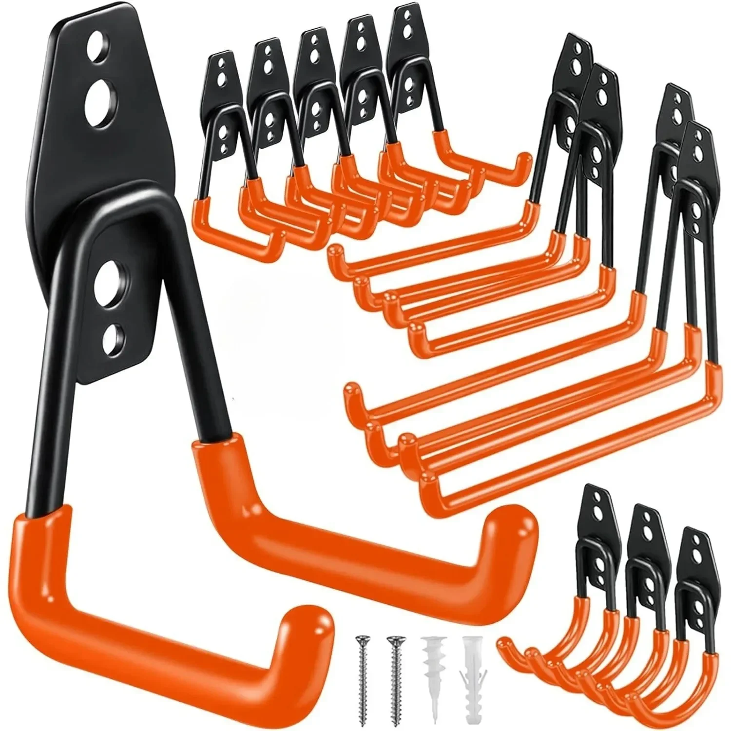 Heavy Duty ตะขอโลหะโรงรถ Organizer Wall Mount ตะขอแขวนจักรยาน Wall Mount Anti-SLIP Hook สําหรับบันไดสวนเครื่องมือ