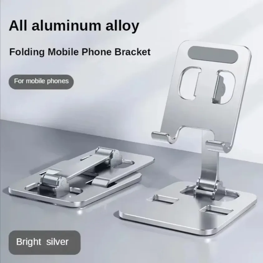 Muzisn soporte Universal plegable para teléfono de escritorio soporte de montaje para iPhone 12 13 14 15 16 soporte para teléfono tableta soporte de Metal de escritorio