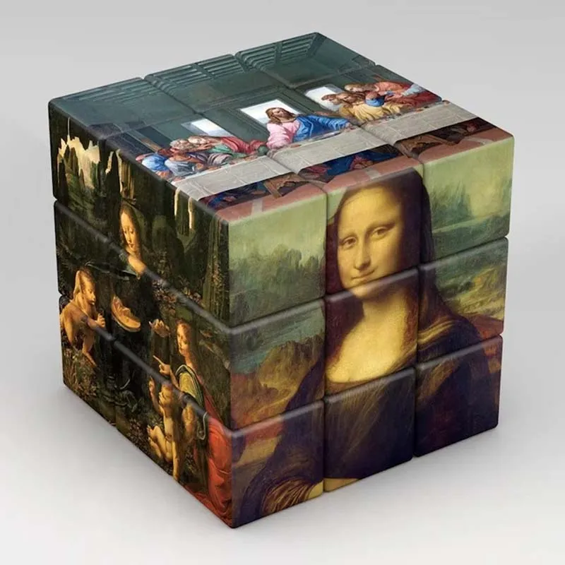 3x3x3 Magic Cube ดาวเคราะห์นักบินอวกาศที่มีชื่อเสียงภาพวาดคนดัง Art Magic Cube เด็กปริศนา Magic Cube ของเล่นของขวัญ