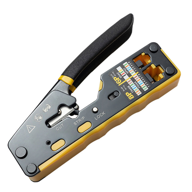 ZoeRax RJ45 outil de sertissage pince à sertir Ethernet pour Cat6 Cat5 Cat5e connecteurs de passage RJ45 et extrémités RJ12