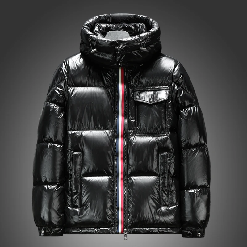 Chaqueta con capucha y cuello levantado para hombre, chaqueta de trabajo informal de color sólido, cálida y fría, tendencia de moda, invierno 2024