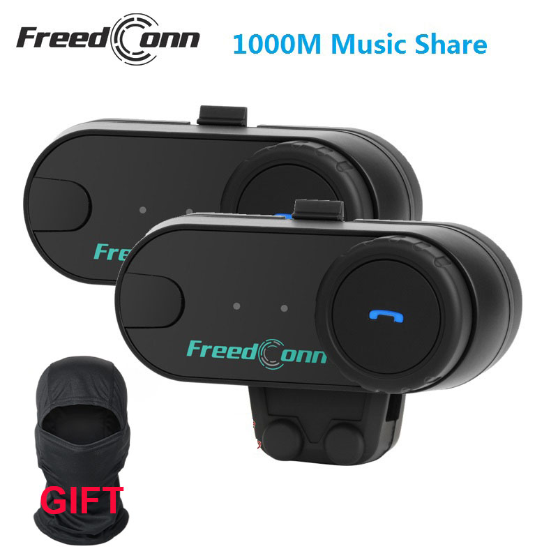 Гарнитура для мотоциклетного шлема FreedConn TCOM VB, Bluetooth 5,0, FM-радио