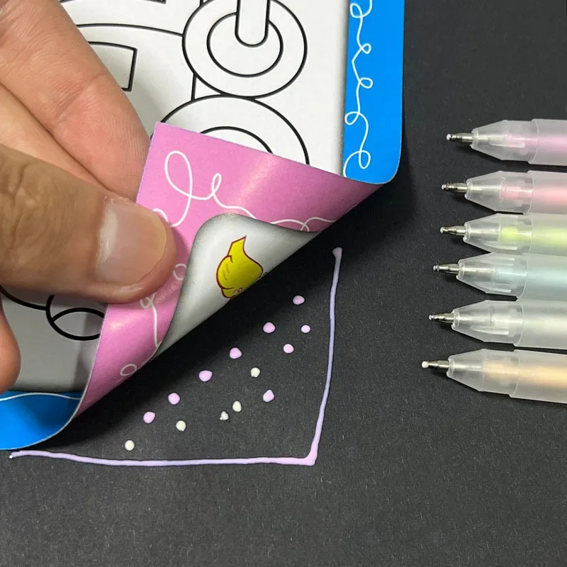 6 Stück und 6 Nachfüllungen, Klebestift, Bonbonfarben, schnell trocknend, Punkt-Klebestifte, hochviskoser Dosierungsstift, niedlicher Papierkleber, Schule, stationär