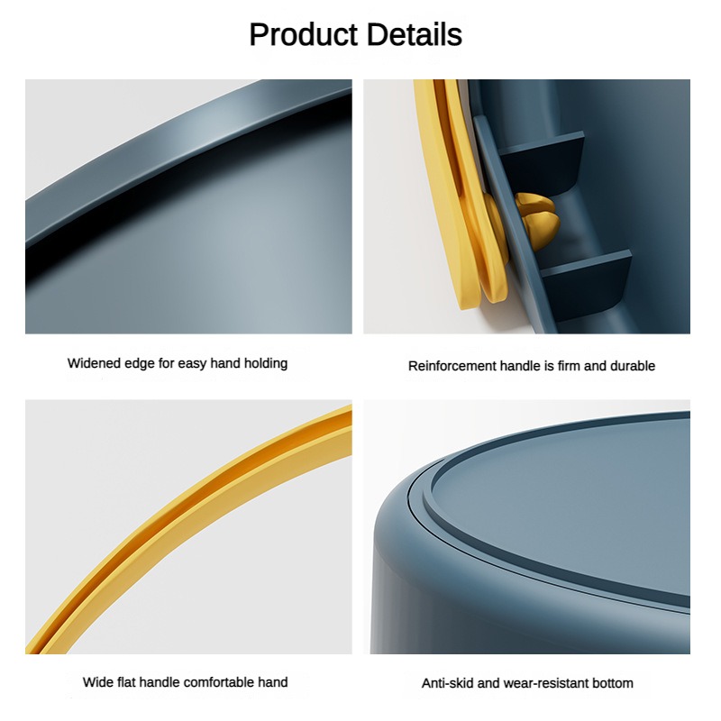 5/10L พับแบบพกพาถังฝาครอบล้างรถตกปลาห้องน้ําเครื่องมือถังซิลิโคนกลางแจ้ง Camping เครื่องใช้ในครัวเรือน