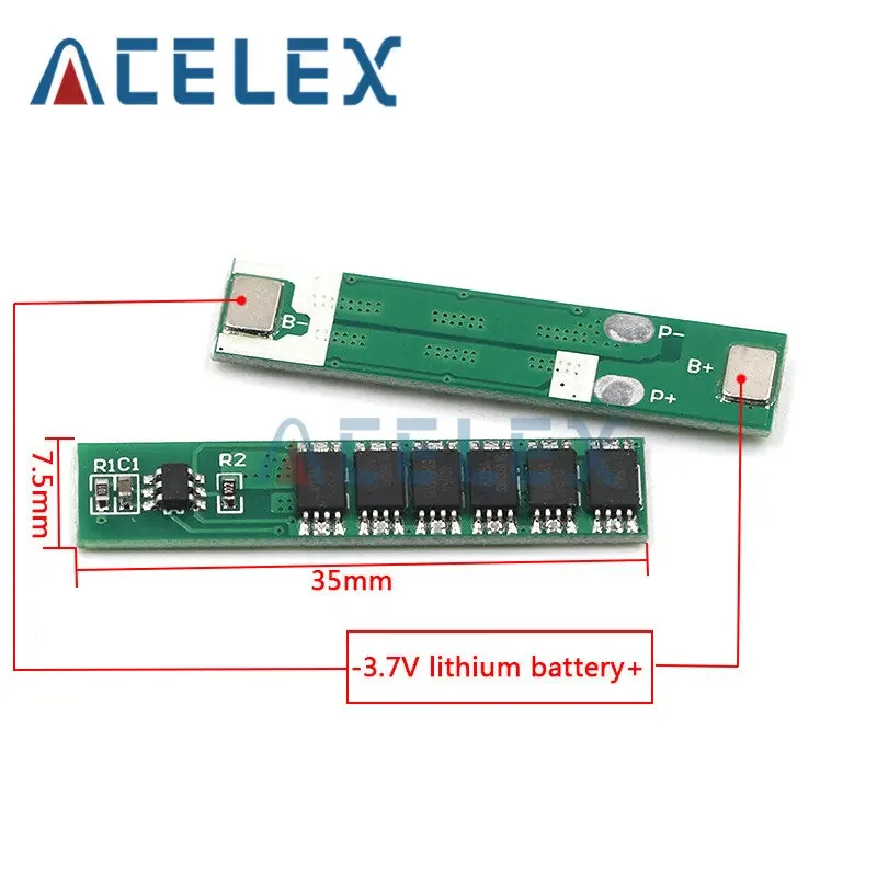 1S 7.5A 10A 15A 3.7V Li-ion 3 4 6MOS BMS PCM Pin Ban Bảo Vệ PCM Cho 18650 Lithium pin Lion