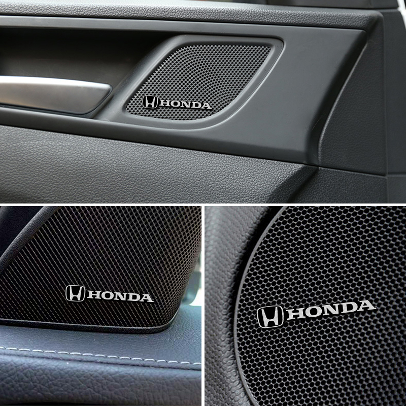 4 sztuki dla Honda Odyssey Spirior CRV Civic XR-V HR-V City Accord Jazz Głośnik samochodowy Głośnik audio Odznaka Stereo Emblemat Naklejka Stying