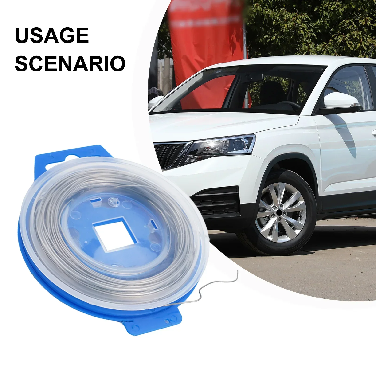 オートバイのステンレス鋼安全ワイヤーロック、ロッキングタイロールスプール、焼きなまし、50フィートロール、001