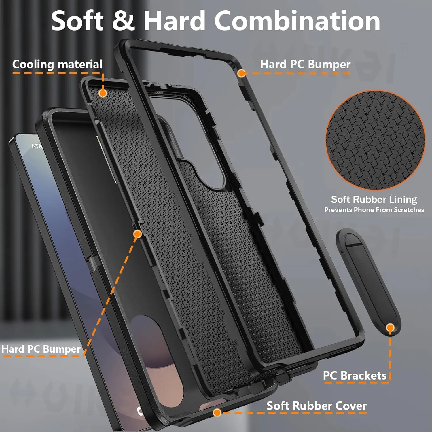 Funda para Samsung Galaxy S24 Ultra S23 S22 A54 A15 A14, carcasa de cuerpo completo 3 en 1 a prueba de golpes, resistente, antiarañazos, resistente