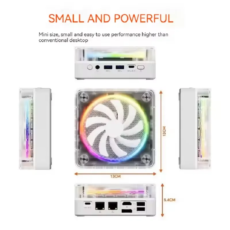 FIREBAT MN56 MINI PC AMD R7-8745HS Mini-PC Windows11 DDR5 16 GB + 512 GB SSD 8 Kerne Desktop-Computer BT 5.2 WIFI6 HDMI TYPE-C USB