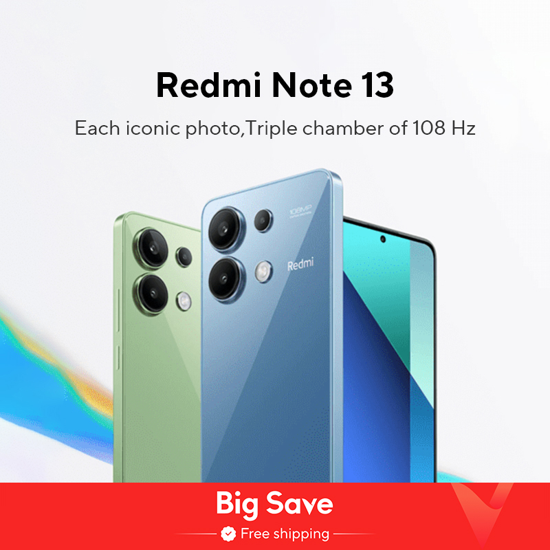 Global Versie Xiaomi Redmi Note 13 4G Smartphone 108MP Drievoudige Camera 120Hz AMOLED Display Leeuwebek 685 33W Snel opladen