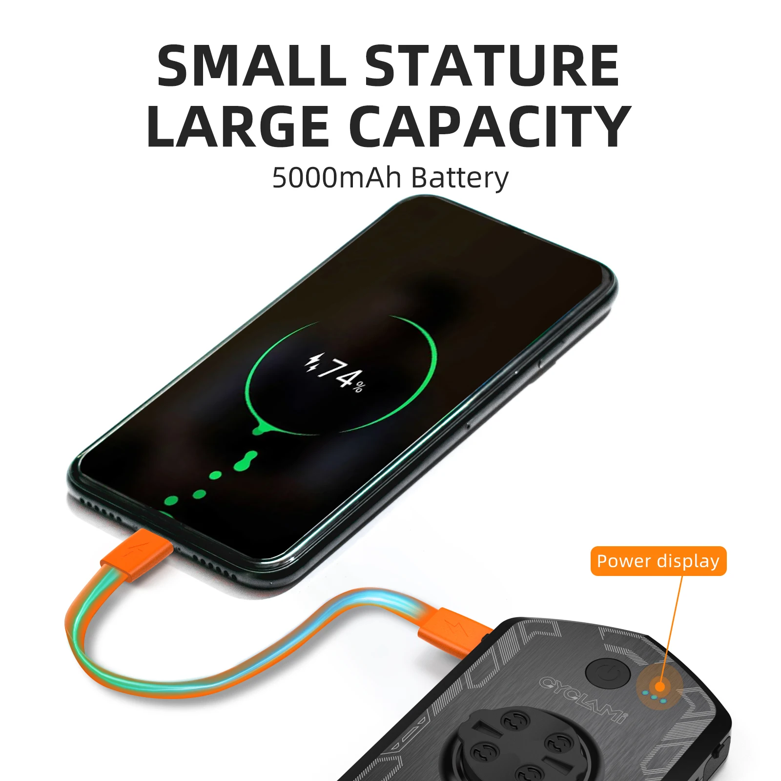 CYCLAMI RVL01 自転車ライトサイクリングヘッドライト 5000mAh タイプ C 充電フロントランプガーミン XOSS IGS コンピュータライト充電