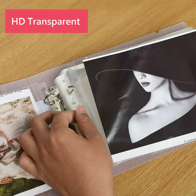 2-Ring-Ordner A4 Landschaft Papier Organizer Dokumentenordner A5 B5 Transparente Binderhüllen 2-Loch-Dateiordner für Dokumente