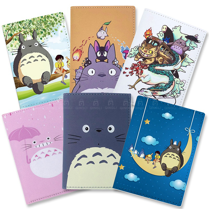 Обложка для паспорта с героями мультфильмов в стиле аниме для женщин и девочек, держатель для адреса банковской карты, дорожные аксессуары, чехол для паспорта из искусственной кожи, кошелек