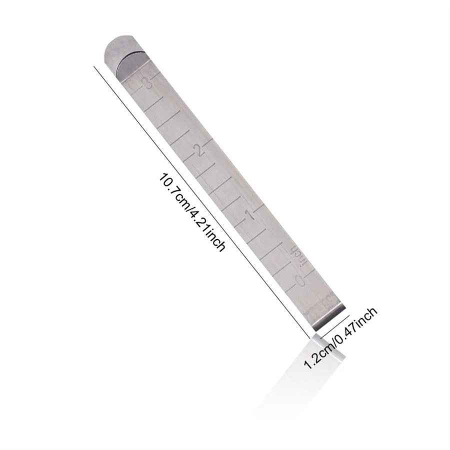 10pcs สแตนเลสสตีลคลิปเย็บผ้า Hemming คลิปไม้บรรทัดวัดสําหรับผ้า,ปักหมุดและเครื่องหมายอุปกรณ์เสริม DIY เย็บ Supplie