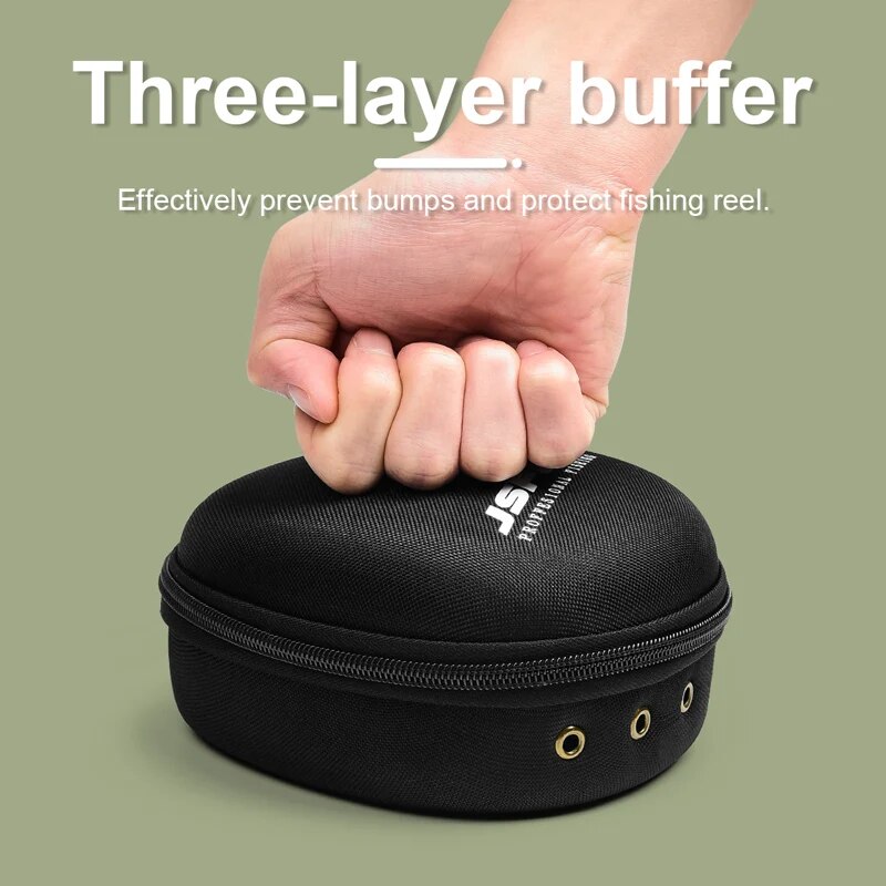 Portable EVA Fishing Reel Bag Protective Case Cover For Drum/Spinning/Raft Reel Fishing Pouch Bag Fishing Accessories