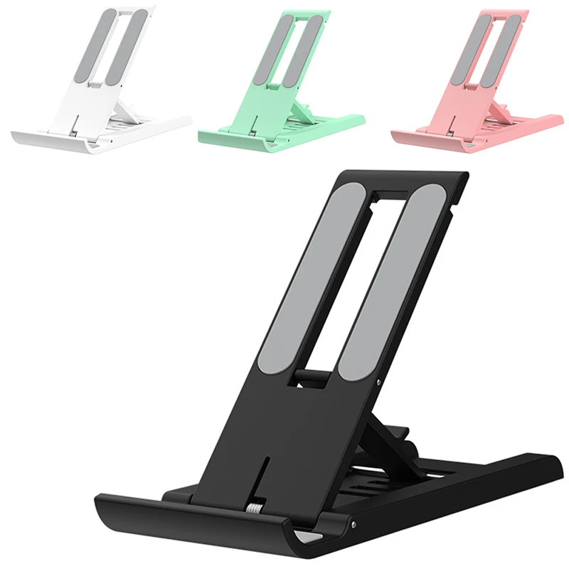 Suporte para telefone portátil, suporte de mesa ajustável, suporte universal dobrável multifuncional para telefone e tablet
