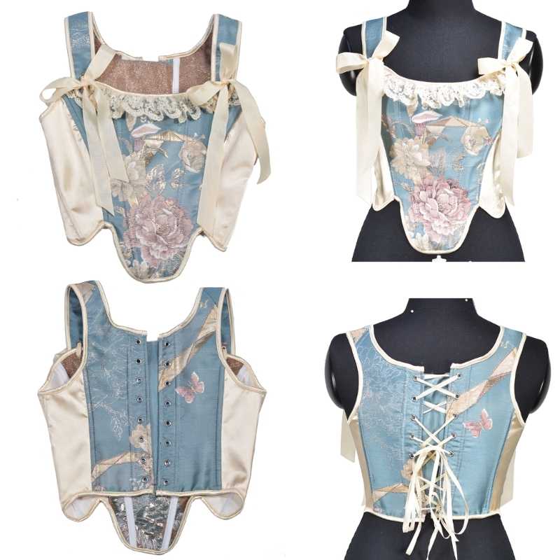 Tie Up Corset TankTop para mujer Adelgazante Body Shaper LaceUp Atado Cintura Trainer Faja Adolescentes Chica LolitaStyle M6CD