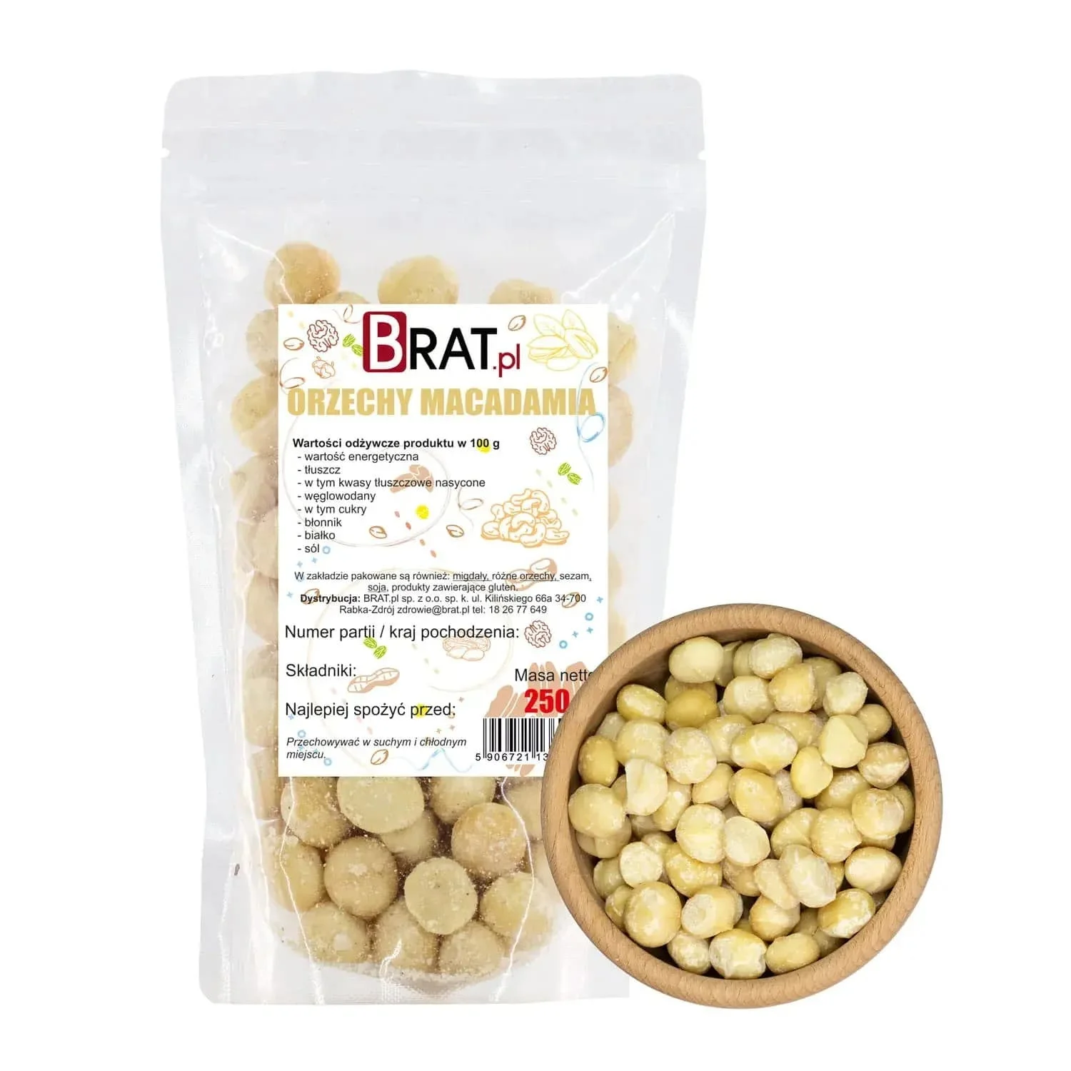 Orzechy macadamia 250g