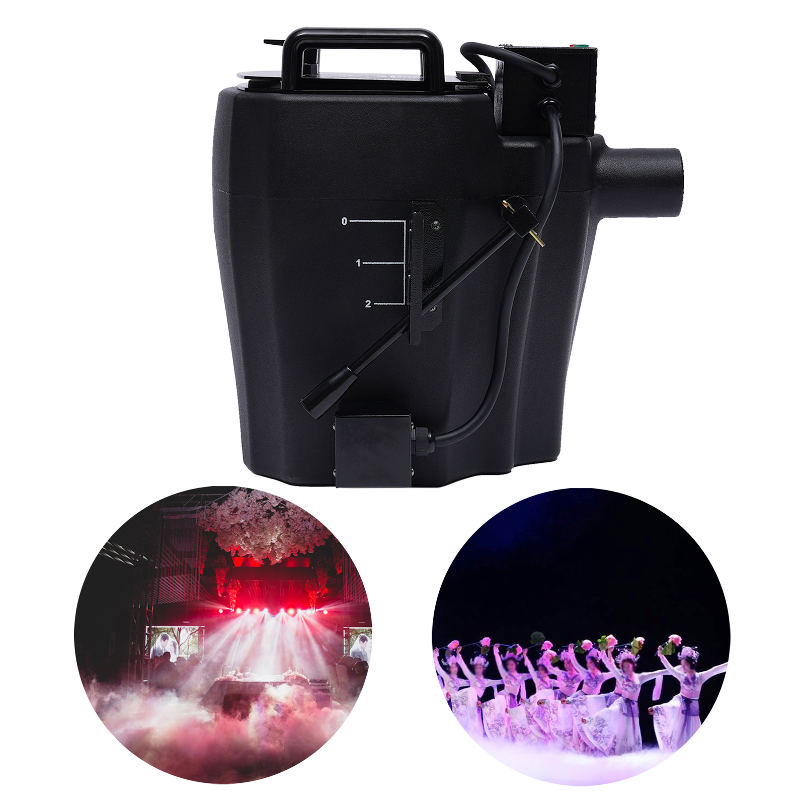 Machine à brouillard 3500W pour DJ, Machine à brouillard au sol pour Halloween, Concerts, boîtes de nuit, mariages, fête de carnaval