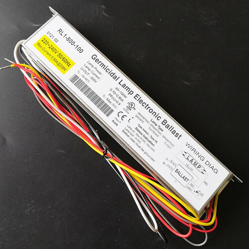 RL1-425-40 RL1-800-100 220-240V PL1-425-40W DC24V Lâmpada UV Reator Eletrônico