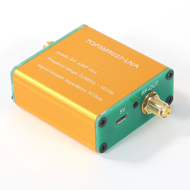 100k-6GHz RF AMP Full-Band Radio SignalAmplifier Radio Signal Enhancer Radio Signal Preamplifier High Linearity Low Noise