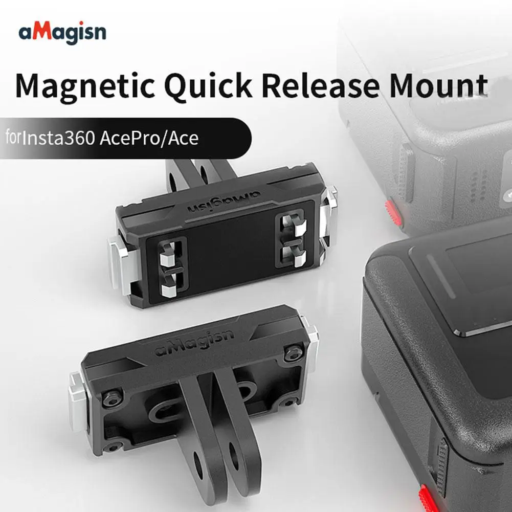 Magnetic Quick Release Base Bracket For Insta360 Ace Magnetic Adapter Riding Holder For Insta360 Ace Pro Sports Camera Accessory