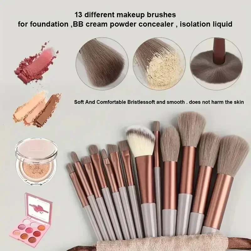 Make-up-Pinsel-Set, weich, flauschig, professionell, für Kosmetik, Foundation, Puder, Lidschatten, Kabuki, Blending, Make-up-Pinsel, Beauty-Tool, Make-up