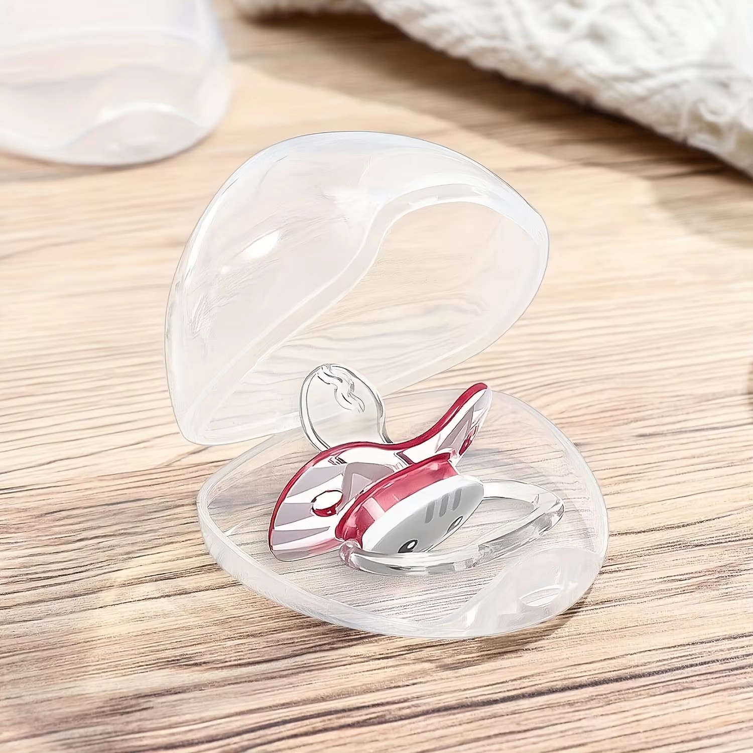 Étui à sucette Transparent, boîte porte-sucette, étui de protection de mamelon sans BPA pour voyage et maison