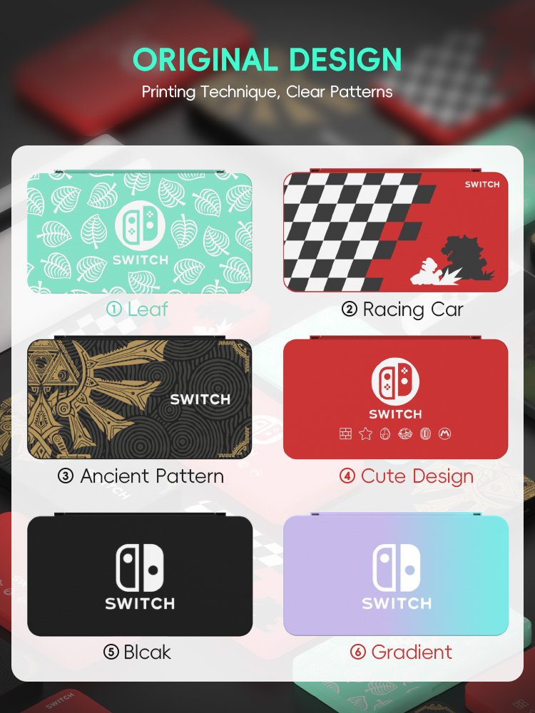 DATA FROG 24 in 1 Game Card Case Holder Hard Shell Protective Game Card Storage Box For Nintendo Switch/Lite/Oled Accessories