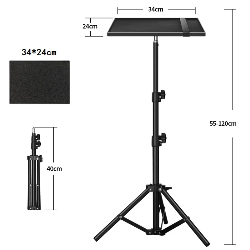 Soporte Universal ajustable para bandeja de proyector, soporte para ordenador portátil de escritorio, trípode telescópico para transmisión en vivo, soporte para cámara para transmisión