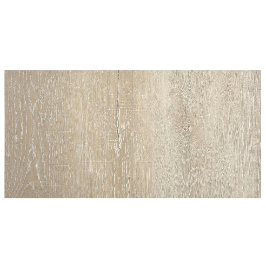 55 PCS Self-Adhesive PVC Flooring Planks - 5.11 m² Beige Vinyl for Easy Home Renovation