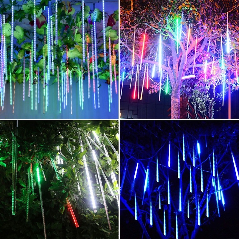 30CM/50CM Wasserdichte LED Meteor Dusche Regen Lichter Fallen String Lichter für Outdoor Home Garten Hochzeit Party urlaub
