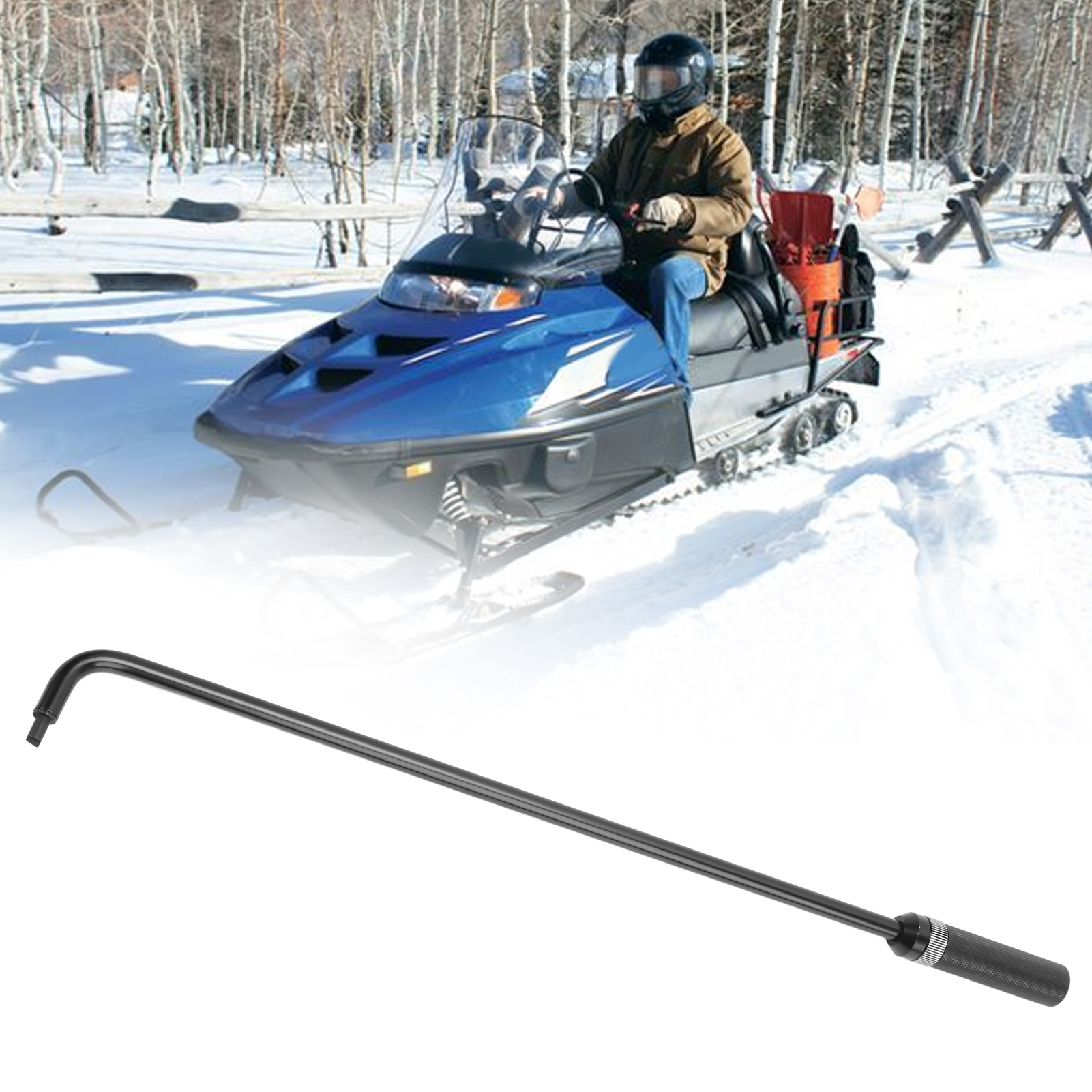 Universal Carburador Piloto Parafuso Ajustando Ferramenta, Cabeça Angular, Metal, Fit para ATV, UTV, Snowmobile, 16.34in, 110 °