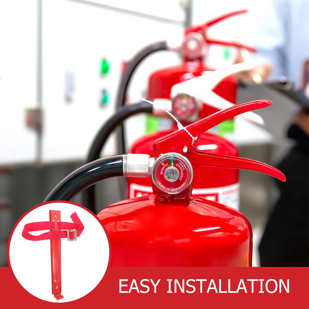2 Stück Feuerlöscher-Hakenhalterungen, 2 kg, 3 kg, 4 kg Eisen, Wandhalterung, einfache Installation, platzsparendes Design, verstellbare Passform