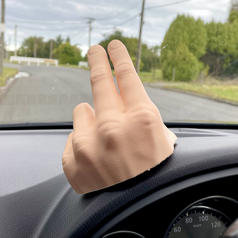 2-Finger Waving Hand Salute Lazy Waver Compatible with Jeep Gladiator for Jeep Cherokee for Dash Hand Wave 3D Printed