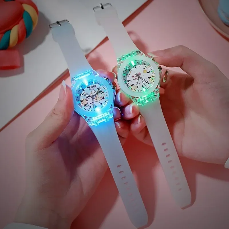 男の子と女の子のためのLED照明付き時計,子供用ミリタリー腕時計,デジタル時計,スポーツ,カモフラージュ,緑