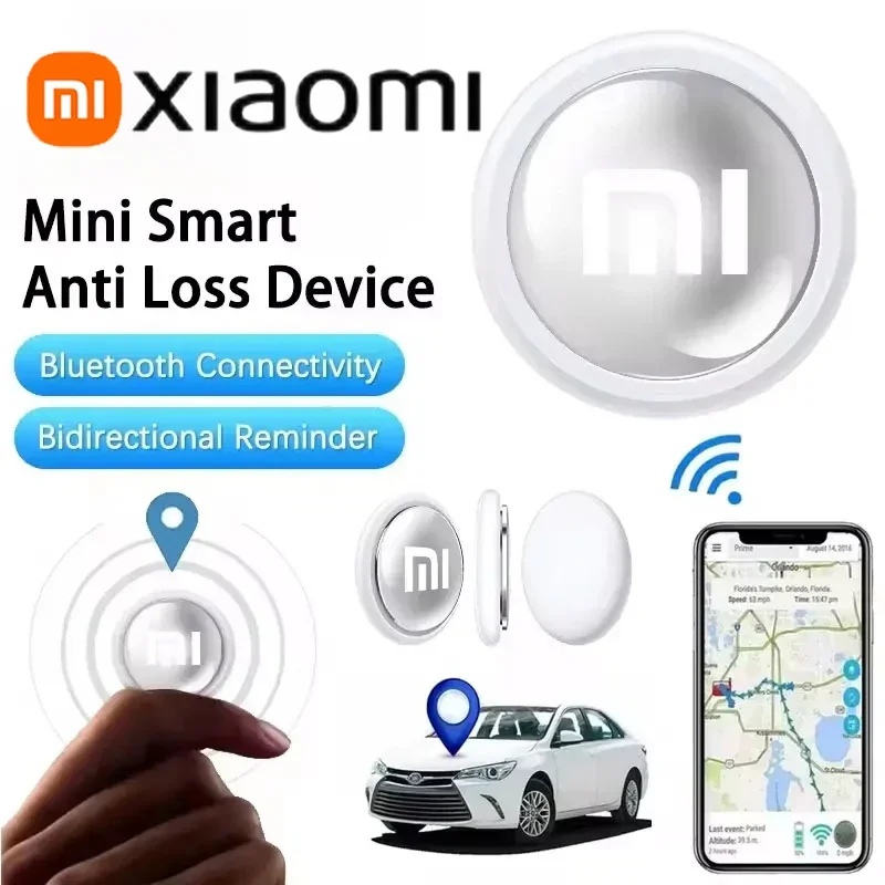 Xiaomi Mini Gps Tracker System FindMy App Airtag Smart Bluetooth Locator Child Finder Bag Anti-Loss Pet Collar With Tracker 2025