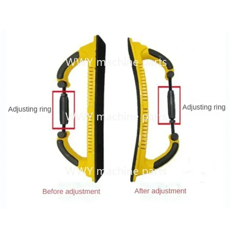 Placa de pressão manual para moagem a seco, massa de carro, plaina de mão retangular, arco a vácuo, lixa de moagem, placa de cinzas, ferramenta de reparo corporal