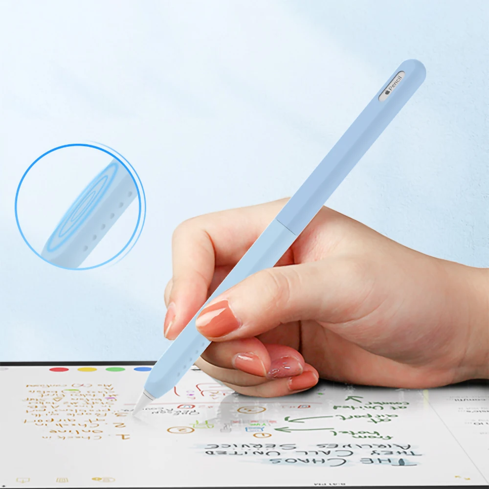 Funda de silicona líquida para Apple Pencil 2,0 Pro, funda protectora para lápiz de segunda generación, Pencil2.0, no afecta la carga