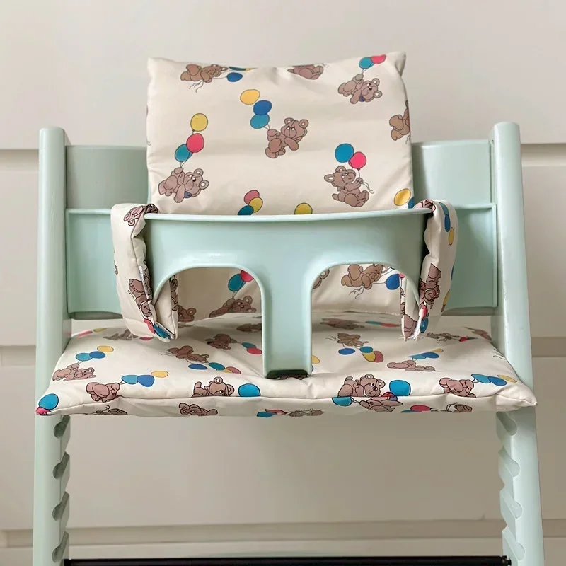 Soft Highchair เบาะล้างทําความสะอาดได้เด็กอาหารค่ําเก้าอี้สูงเบาะรองนั่ง Liner Mat Pad เบาะด้านหลังสําหรับ Stokk Trip Trap เก้าอี้สูง