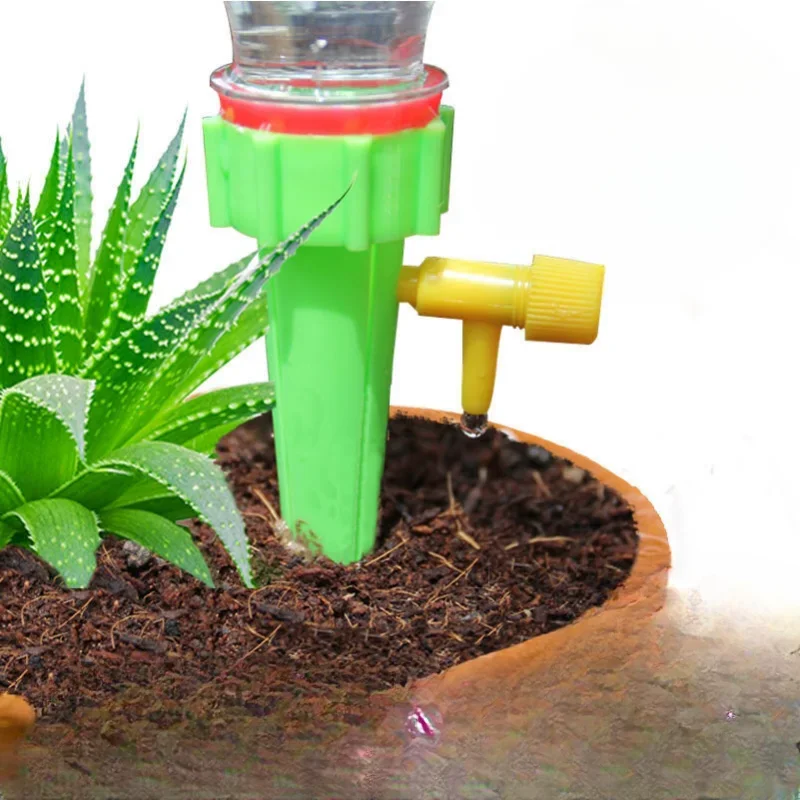 Automatic Drip Irrigation System Self Watering Spike for Flower Plants Greenhouse Garden Adjustable Auto Water Dripper Device