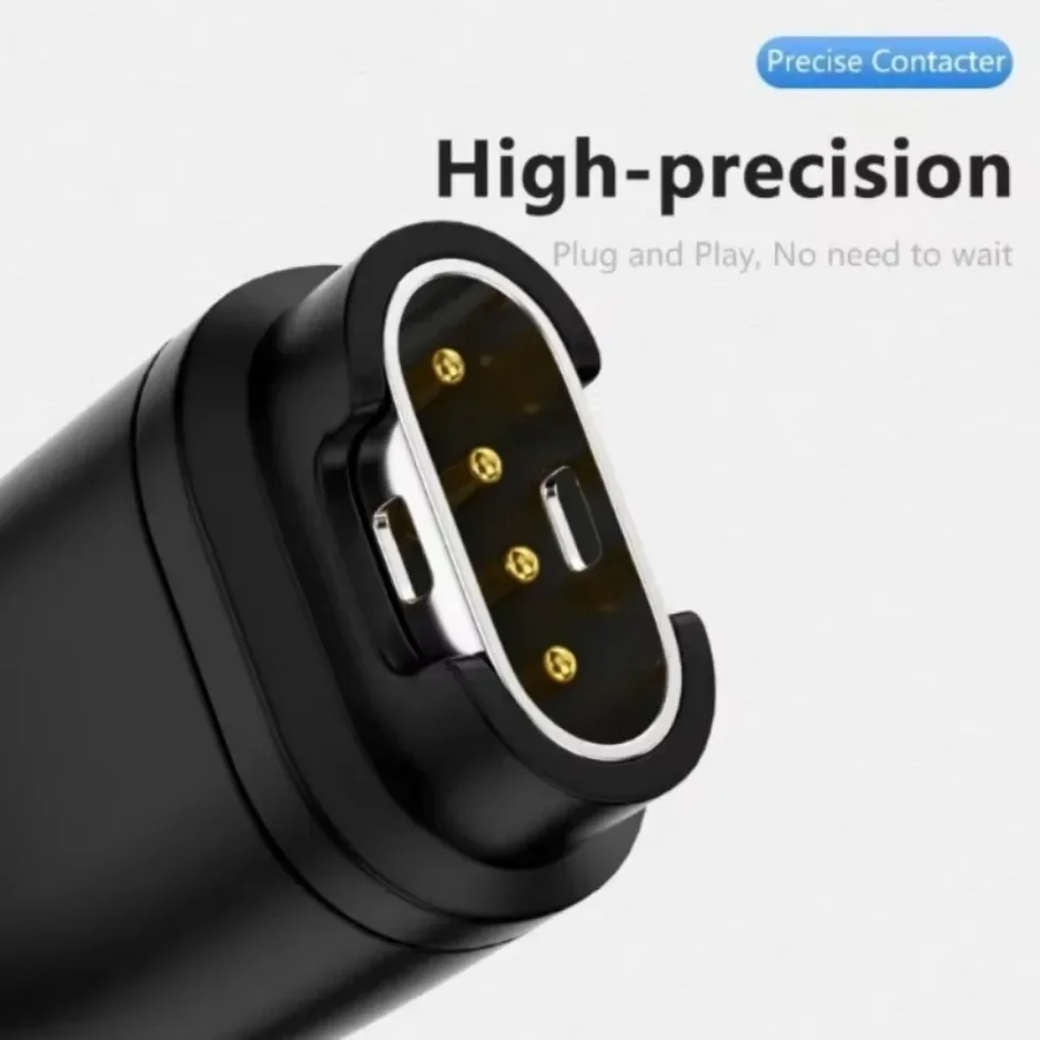 2025 tipo-c/micro/ios usb para 4 pinos conector adaptador de carregador para garmin fenix 5x/6x/7x/5/6/7 venu 2 plus conversor de carregamento de relógio