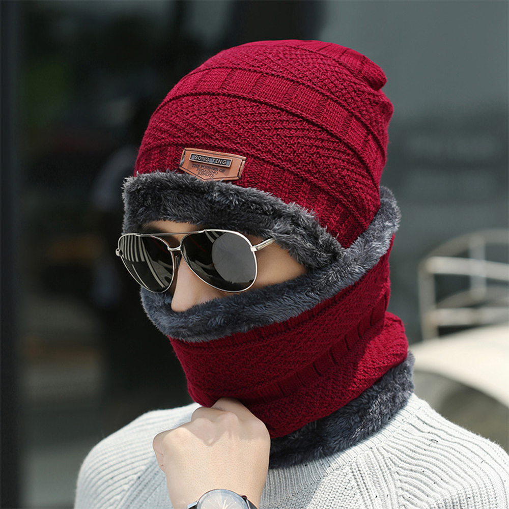 Set di guanti e sciarpe invernali antivento per uomo e donna, guanti touchscreen per la stagione fredda, set regalo caldo