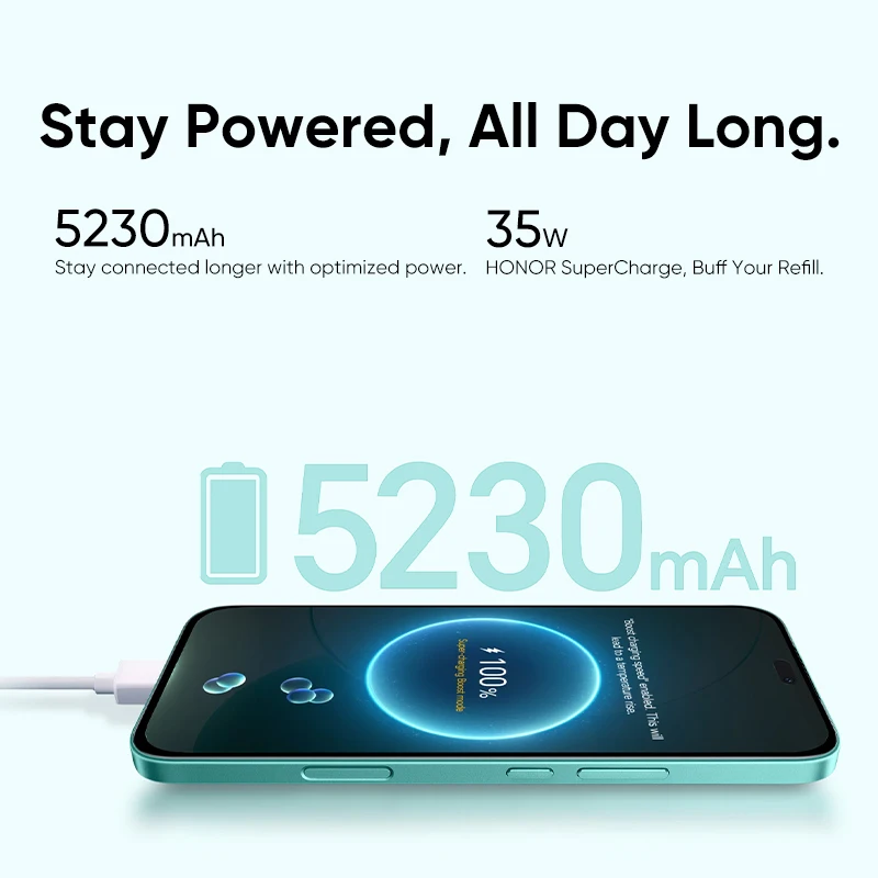 2025 HONOR 400 Lite Global Verson 5G Smartphone Mediatek Dimensity 7025 Ultra 6.7'' 120Hz AMOLED Display 108MP Camera 5230mAh