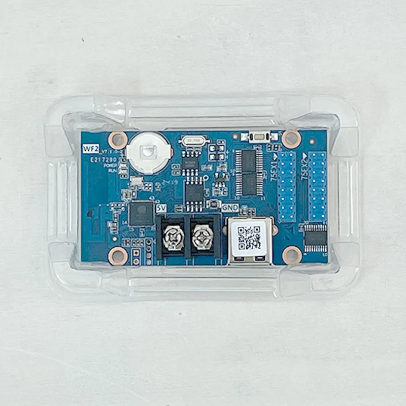 Huidu-controlador HD-WF2 a todo Color RGB HUB75, pantalla LED, píxel, animación, señalización Digital, WiFi, puerto USB, tarjeta de Control