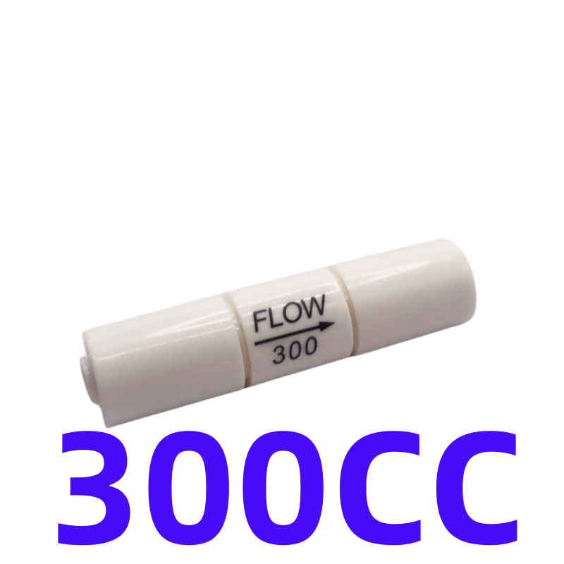 300CC 450CC 800CC 1500CC RO Water System Waste Water Flow Regulater Restrictor 1/4" OD Hose Reverse Osmosis Quick Pipe Fittiing