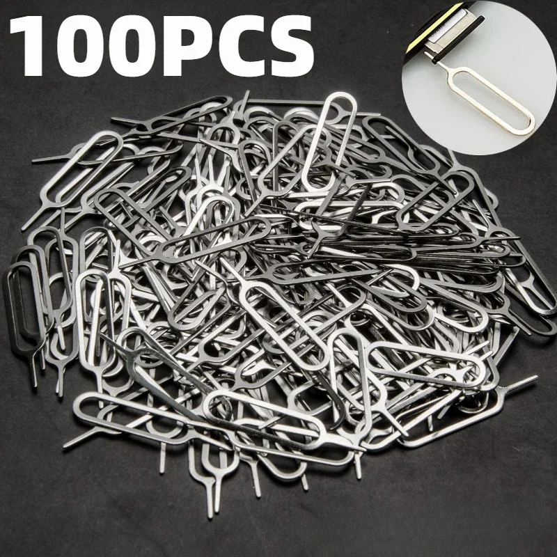 100 PCS Universal Cartão SIM Limpeza NeedleTray Ejetor Pin Ferramenta de Remoção