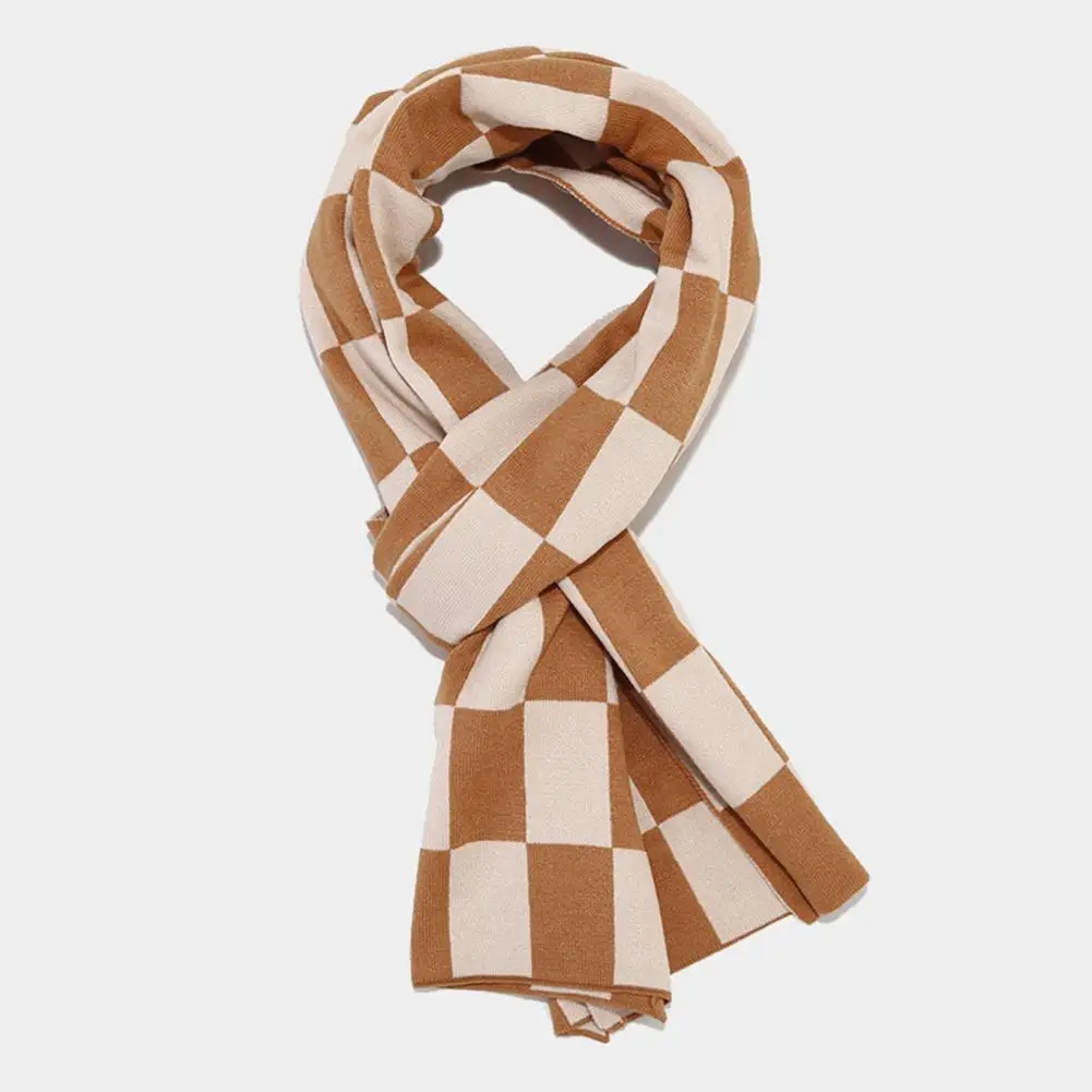 Plaid-Stil Winter mütze Männer Plaid Hut Schal Handschuhe Winter Mütze Schal Handschuhe Set Check Print Kuppel Hut Touchscreen für den Außenbereich