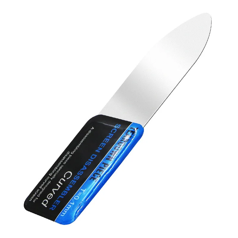 Mobile Phone Stainless Steel Curved LCD Screen Spudger Opening Pry Card Tools Ultra Thin Flexible Mobile Phone Disassemble Tools