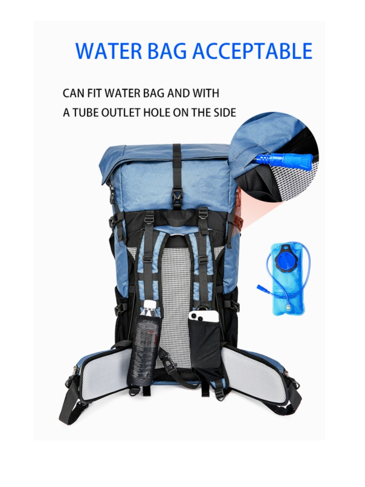 40l caminhadas ao ar livre acampamento mochila grande capacidade resistente à água portátil daypack multi-função saco escalada suprimentos de viagem